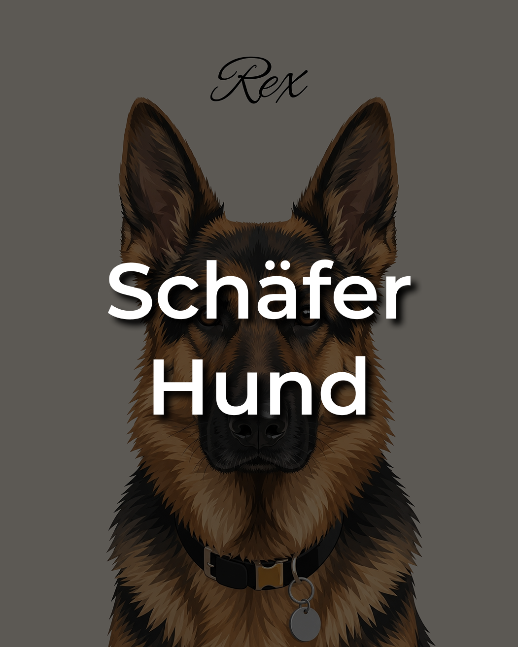 Schäferhund Leinwand