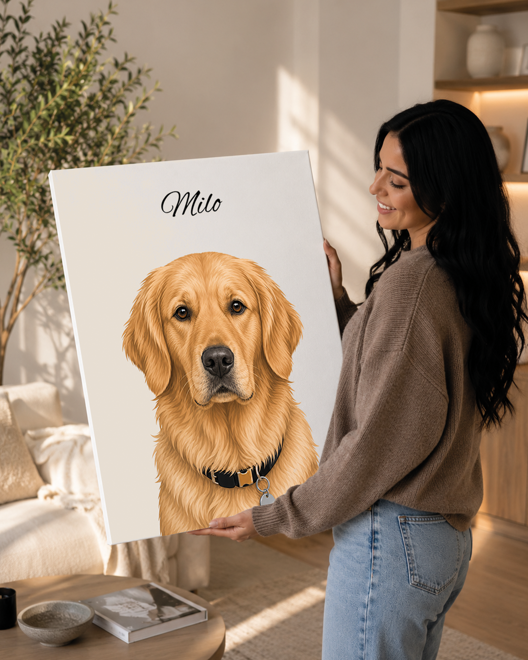 Goldener Retriever - Moderner Stil