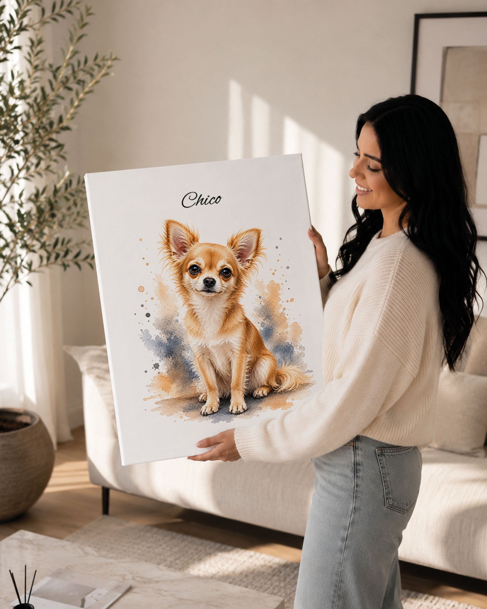 Chihuahua - Aquarell Stil
