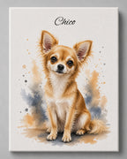 Chihuahua - Aquarell Stil