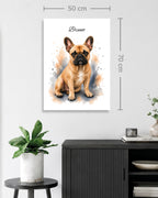 Französische Bulldogge - Aquarell Stil