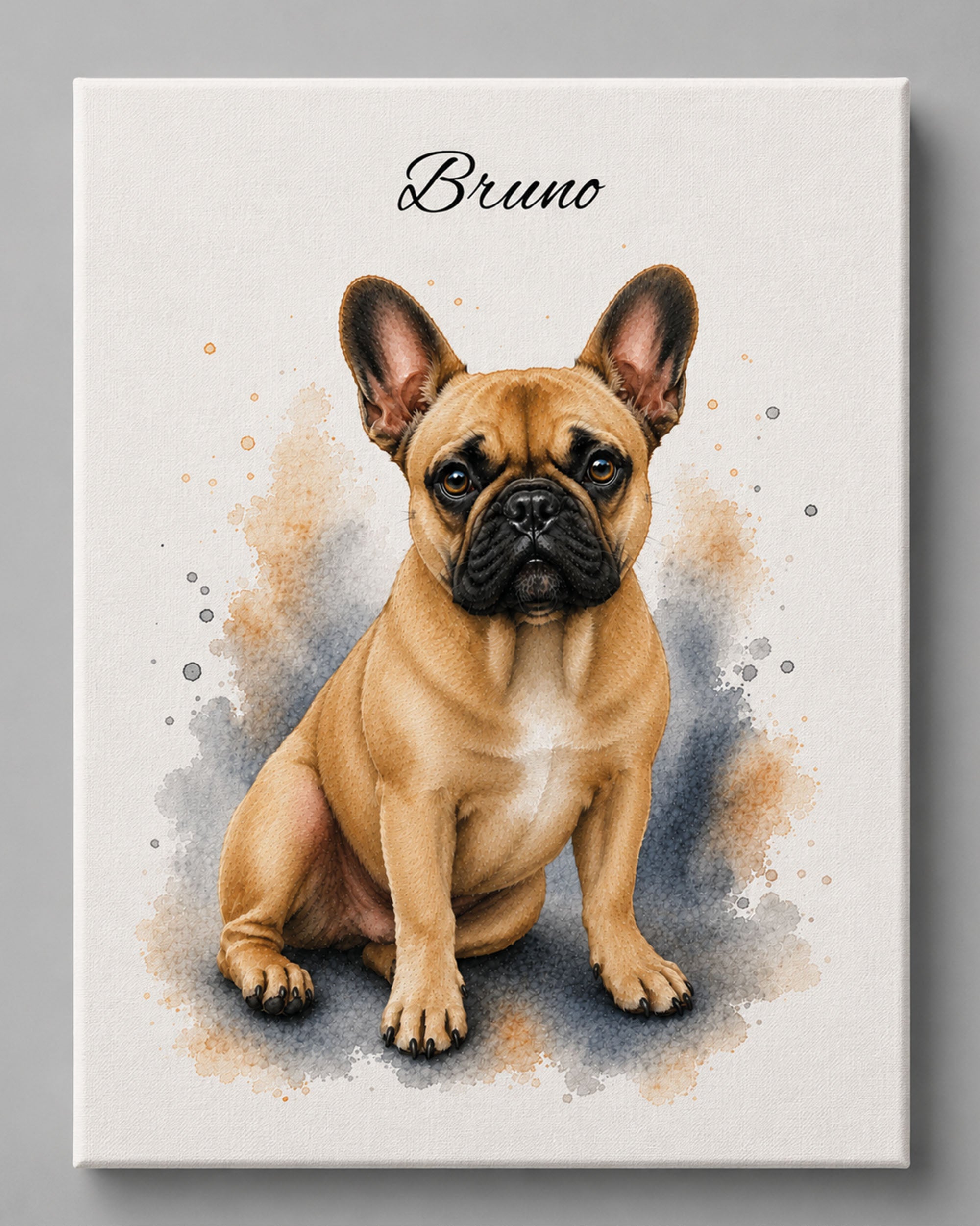 Französische Bulldogge - Aquarell Stil