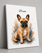 Französische Bulldogge - Aquarell Stil