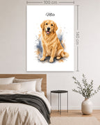 Golden Retriever - Aquarell Stil