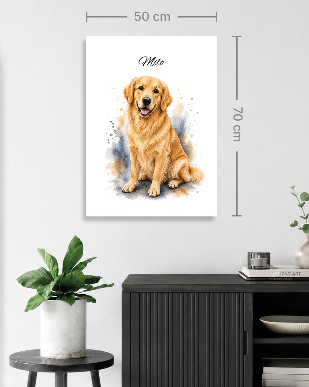 Golden Retriever - Aquarell Stil