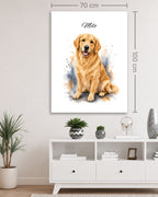Golden Retriever - Aquarell Stil
