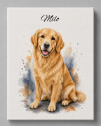 Golden Retriever - Aquarell Stil