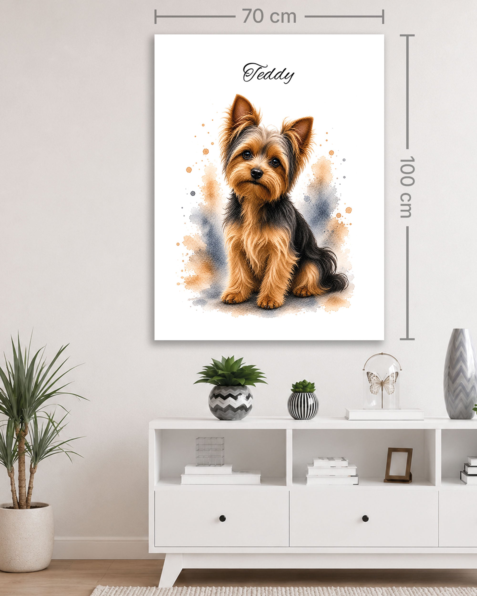 Yorkshire Terrier - Aquarell Stil