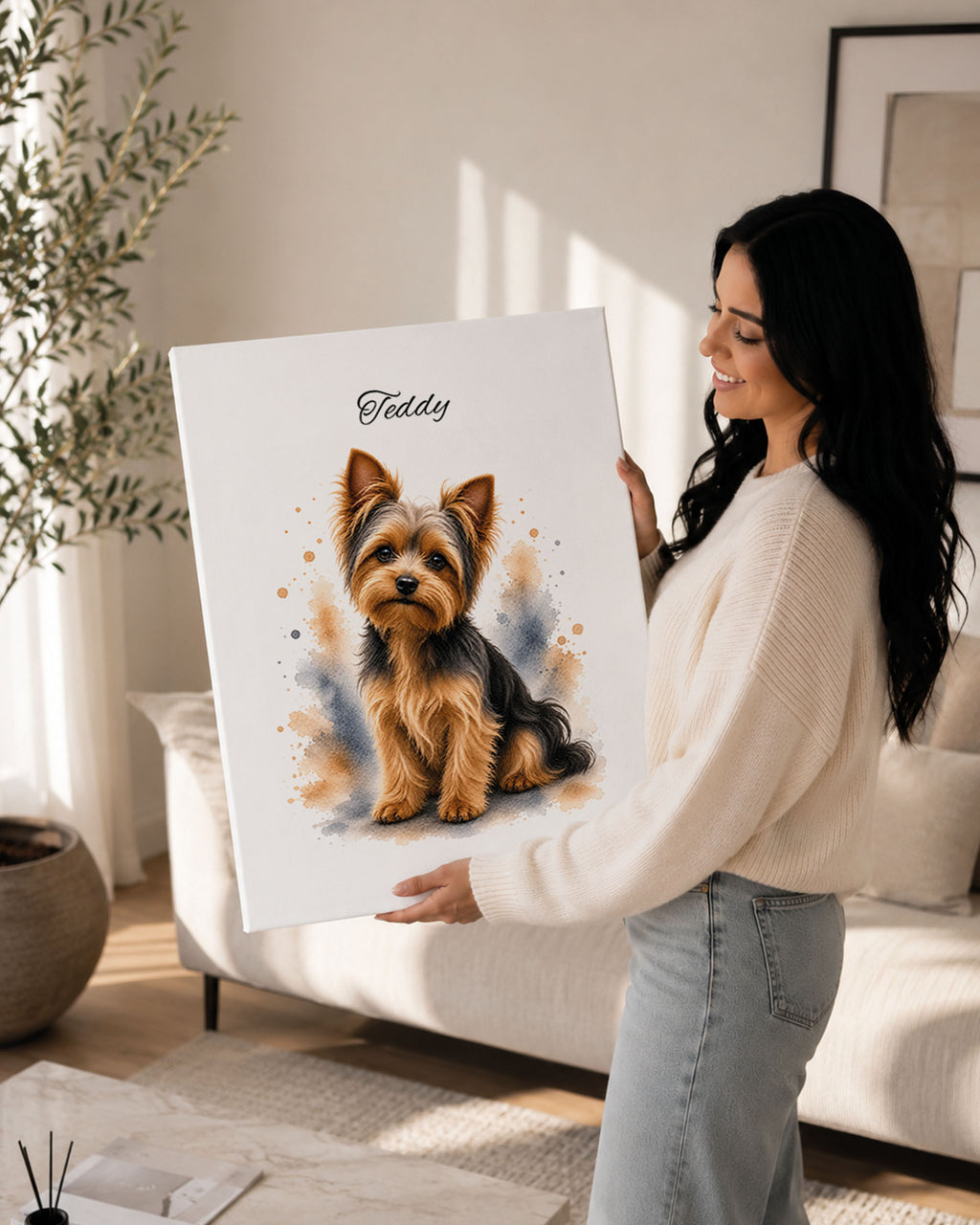 Yorkshire Terrier - Aquarell Stil