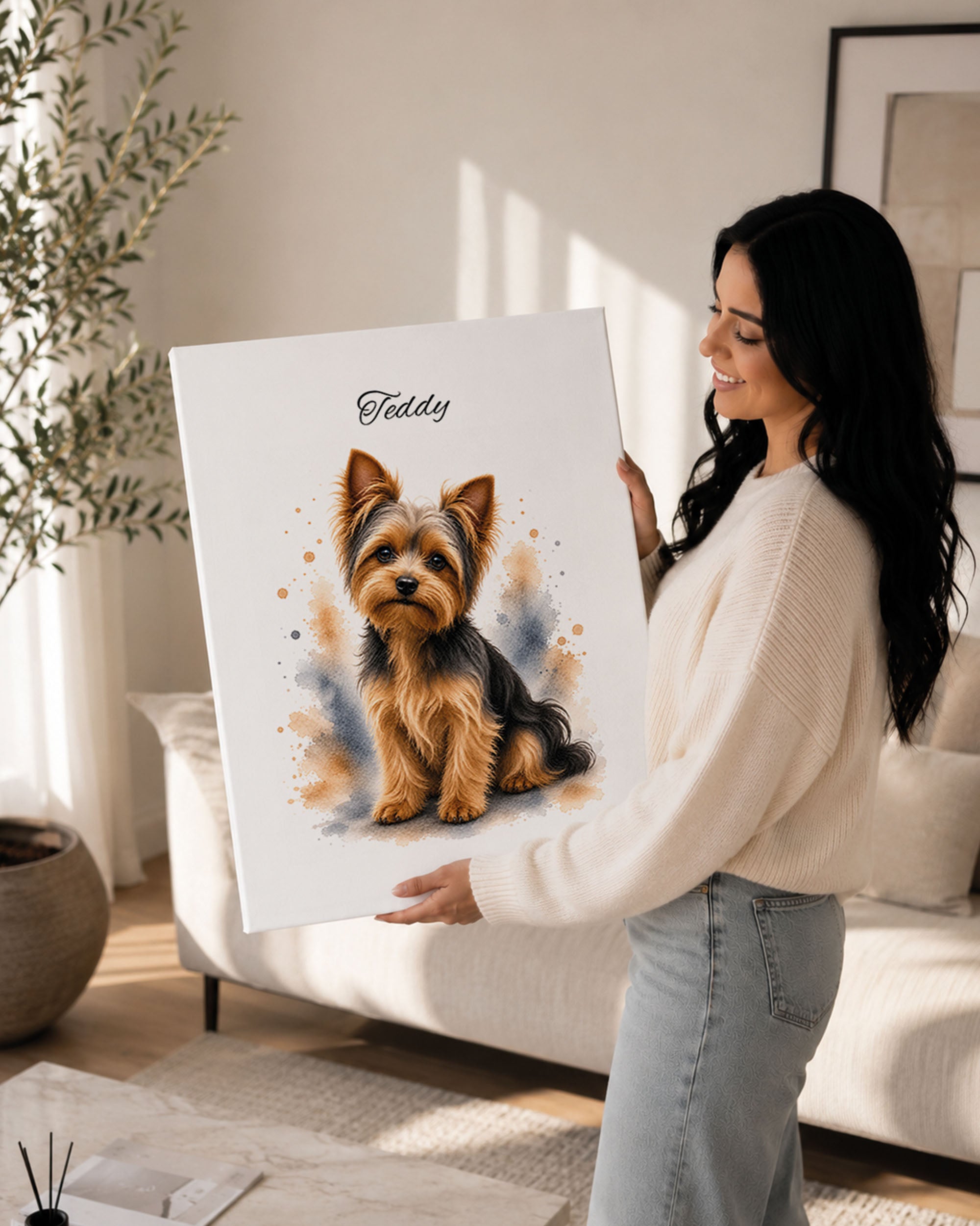 Yorkshire Terrier - Aquarell Stil