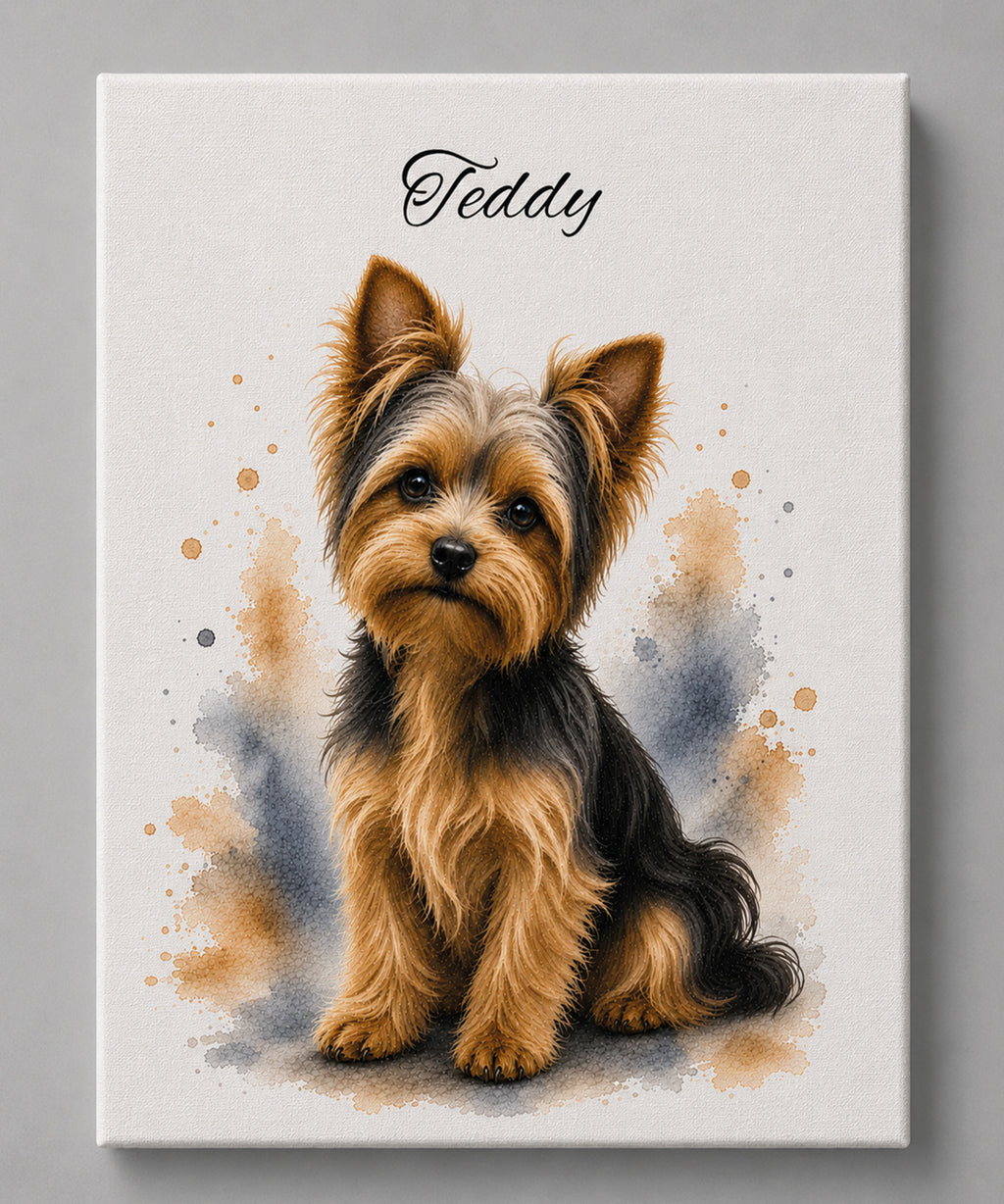Yorkshire Terrier - Aquarell Stil