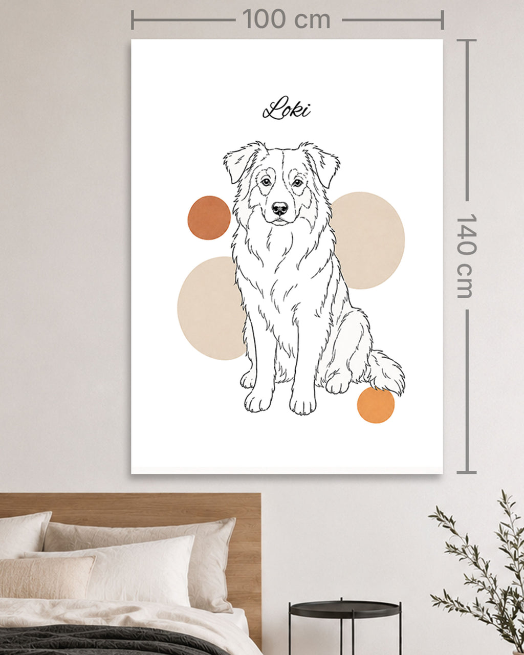 Australian Shepherd - Minimalistischer Stil