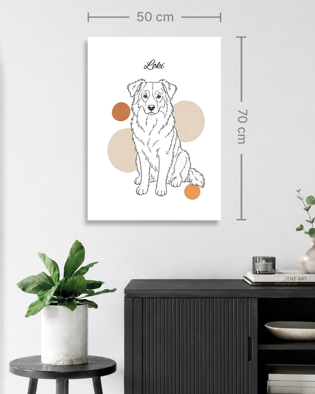 Australian Shepherd - Minimalistischer Stil