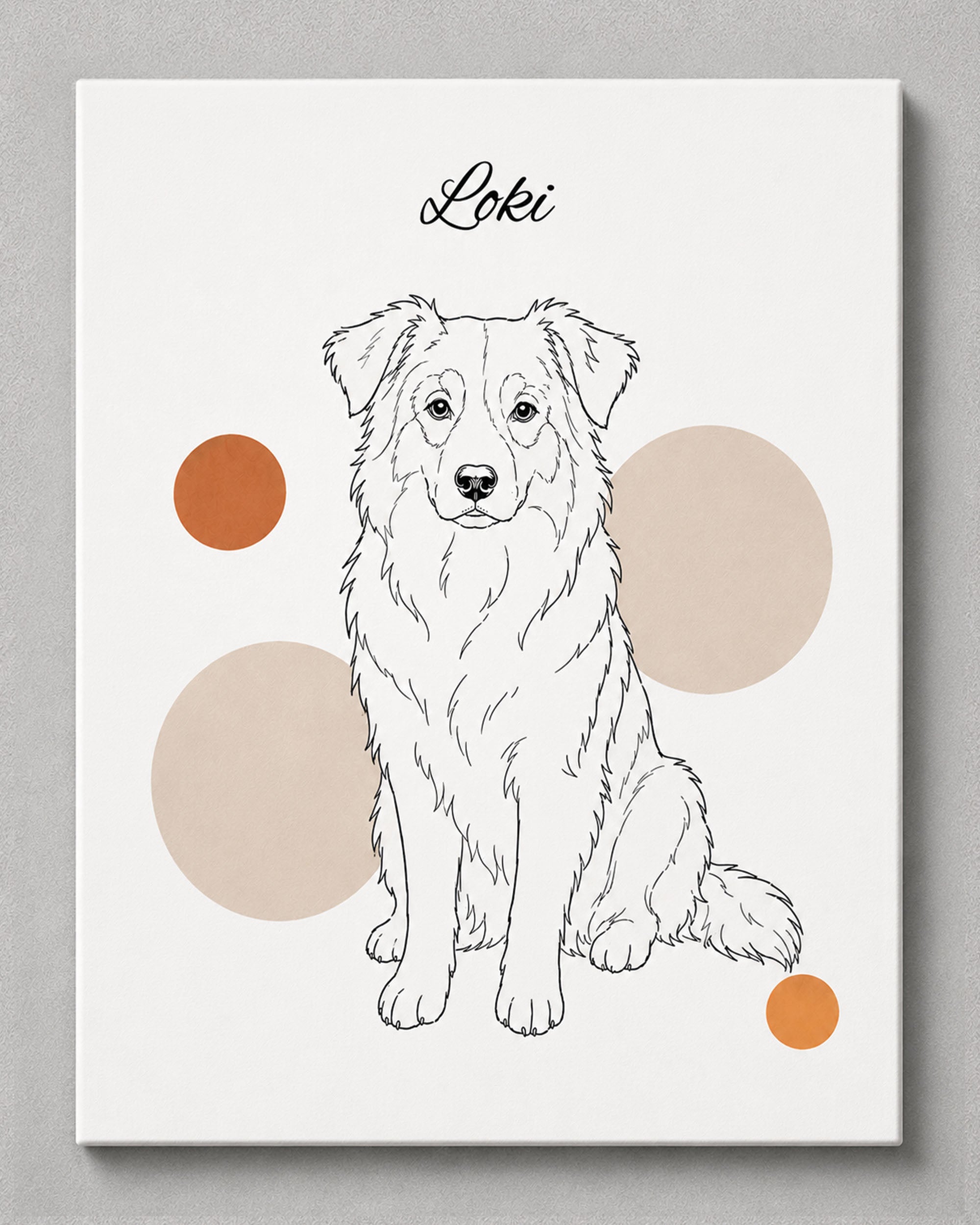 Australian Shepherd - Minimalistischer Stil