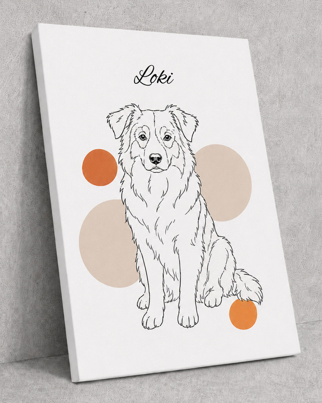 Australian Shepherd - Minimalistischer Stil