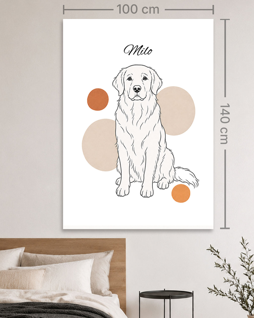 Golden Retriever - Minimalistischer Stil