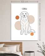 Golden Retriever - Minimalistischer Stil