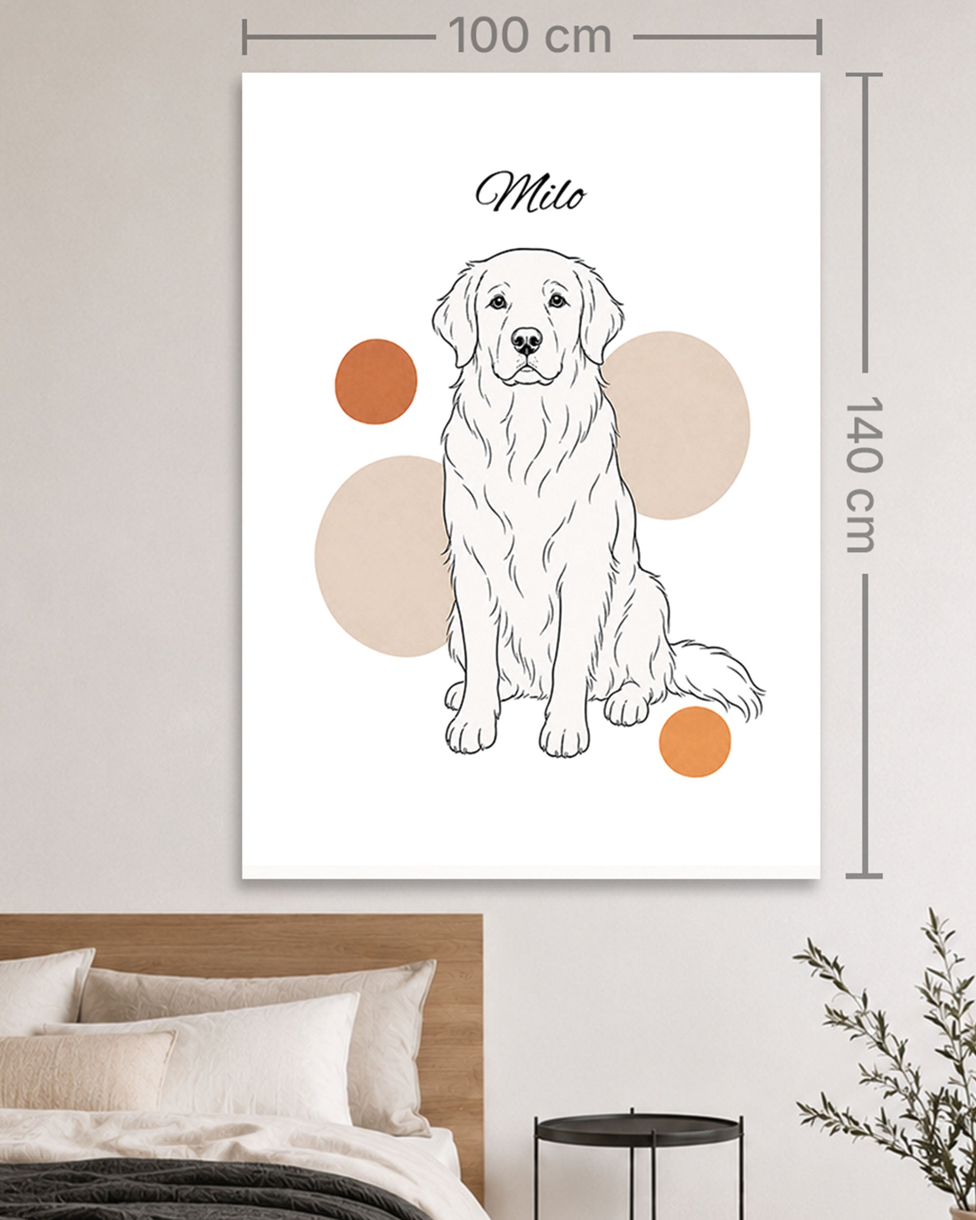 Golden Retriever - Minimalistischer Stil