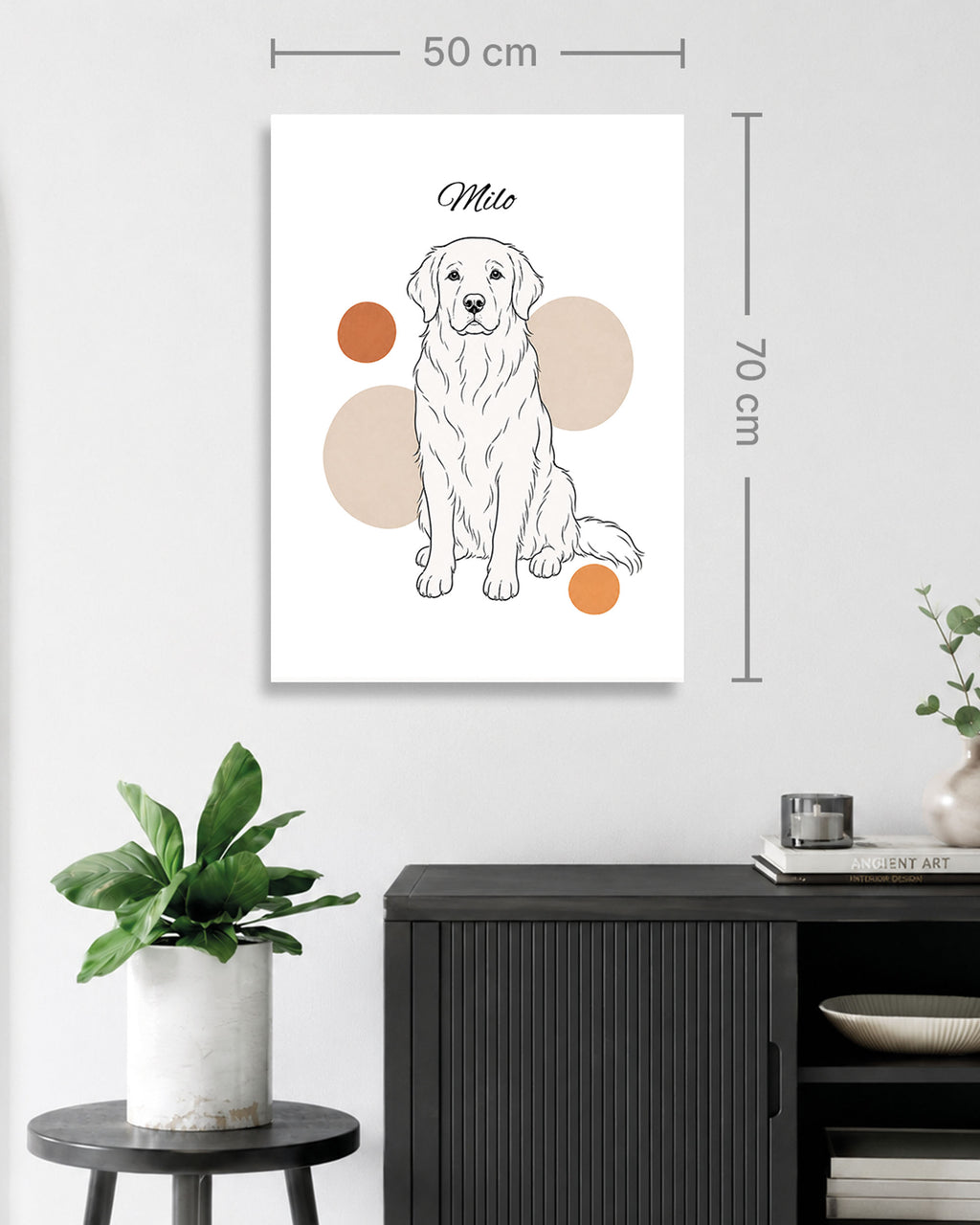 Golden Retriever - Minimalistischer Stil