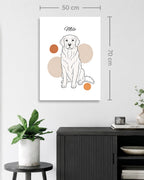 Golden Retriever - Minimalistischer Stil