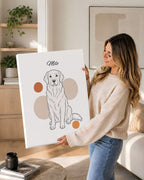Golden Retriever - Minimalistischer Stil