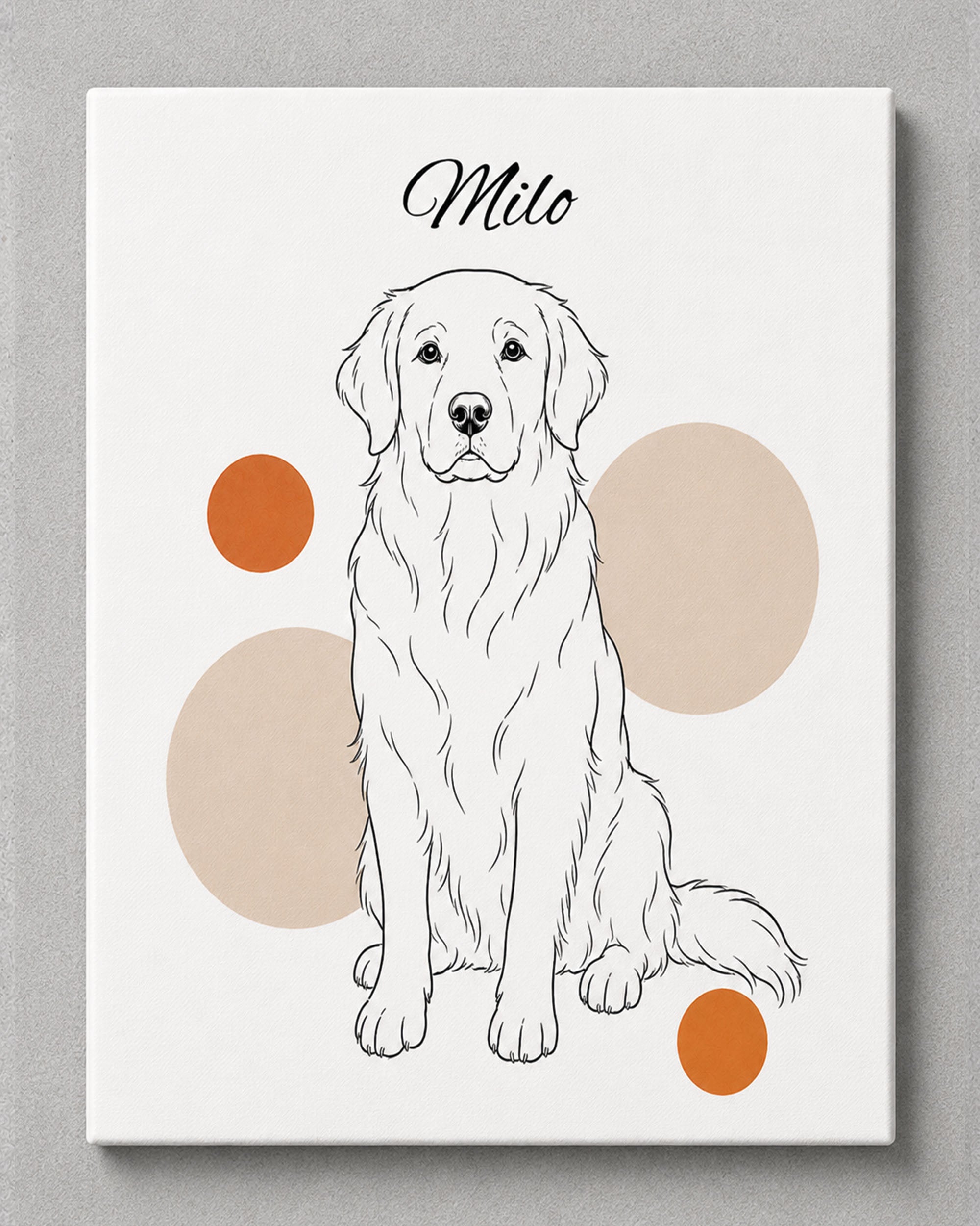 Golden Retriever - Minimalistischer Stil