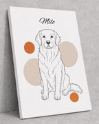 Golden Retriever - Minimalistischer Stil
