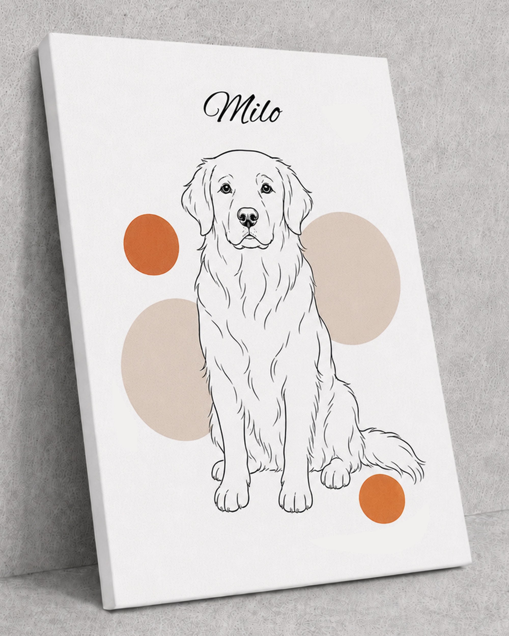Golden Retriever - Minimalistischer Stil