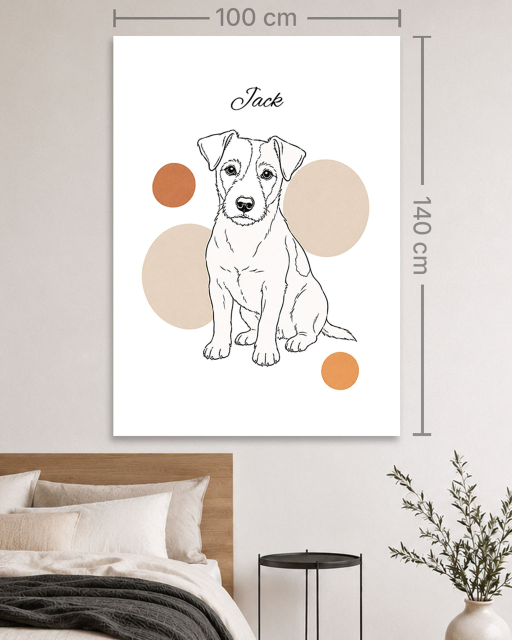 Jack Russell Terrier - Minimalistischer Stil