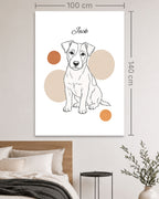 Jack Russell Terrier - Minimalistischer Stil