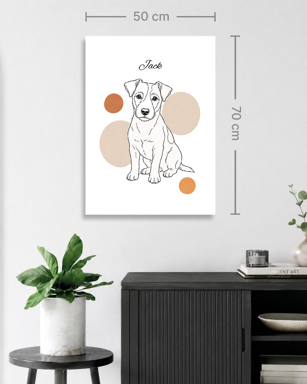Jack Russell Terrier - Minimalistischer Stil