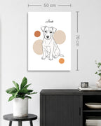 Jack Russell Terrier - Minimalistischer Stil