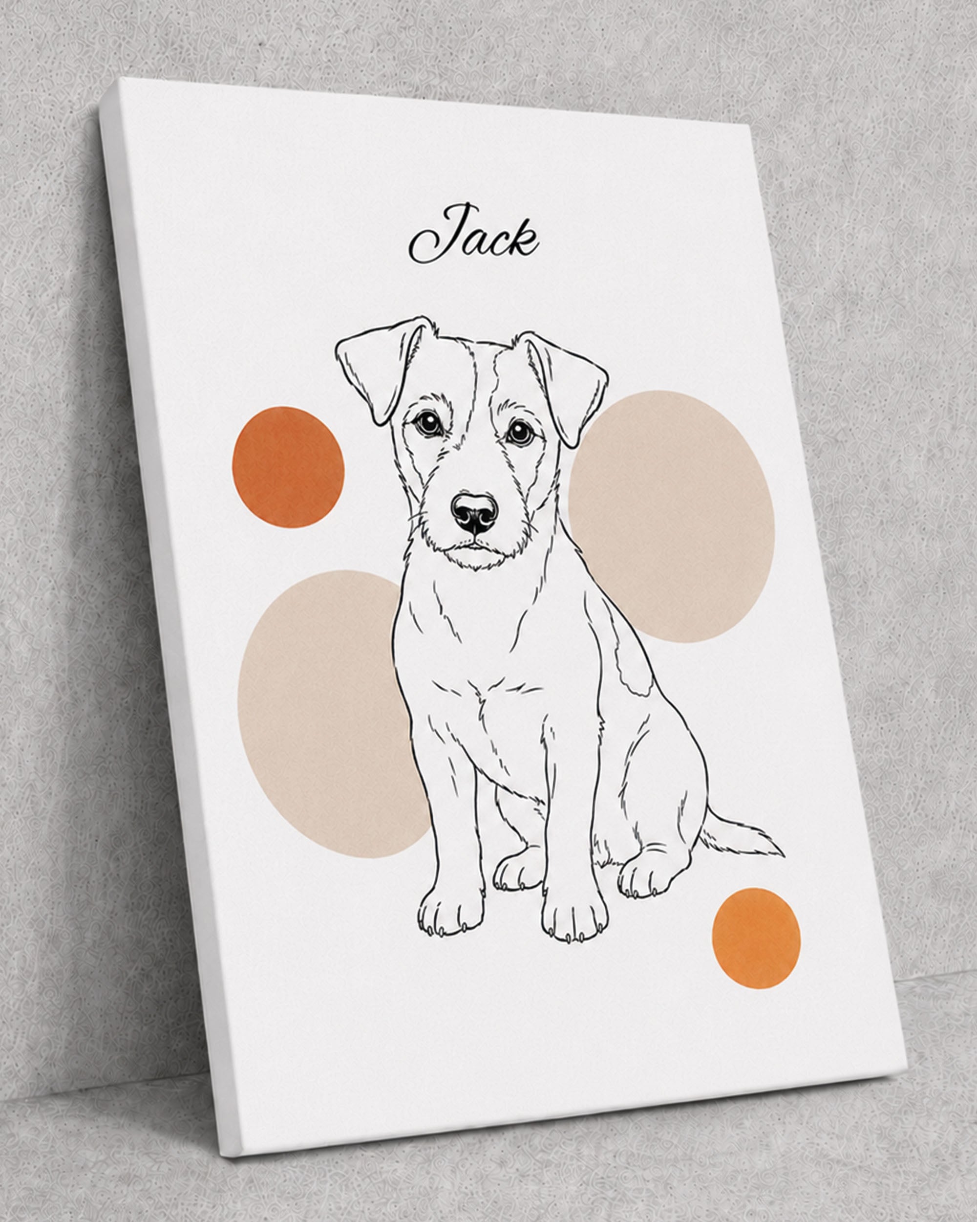 Jack Russell Terrier - Minimalistischer Stil