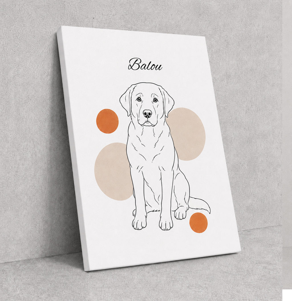 Labrador - Minimalistischer Stil