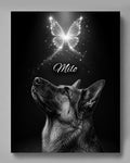 Himmlisches Hundeportrait