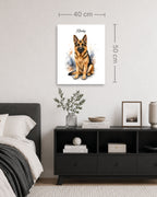 Deutscher Schäferhund - Aquarell Stil