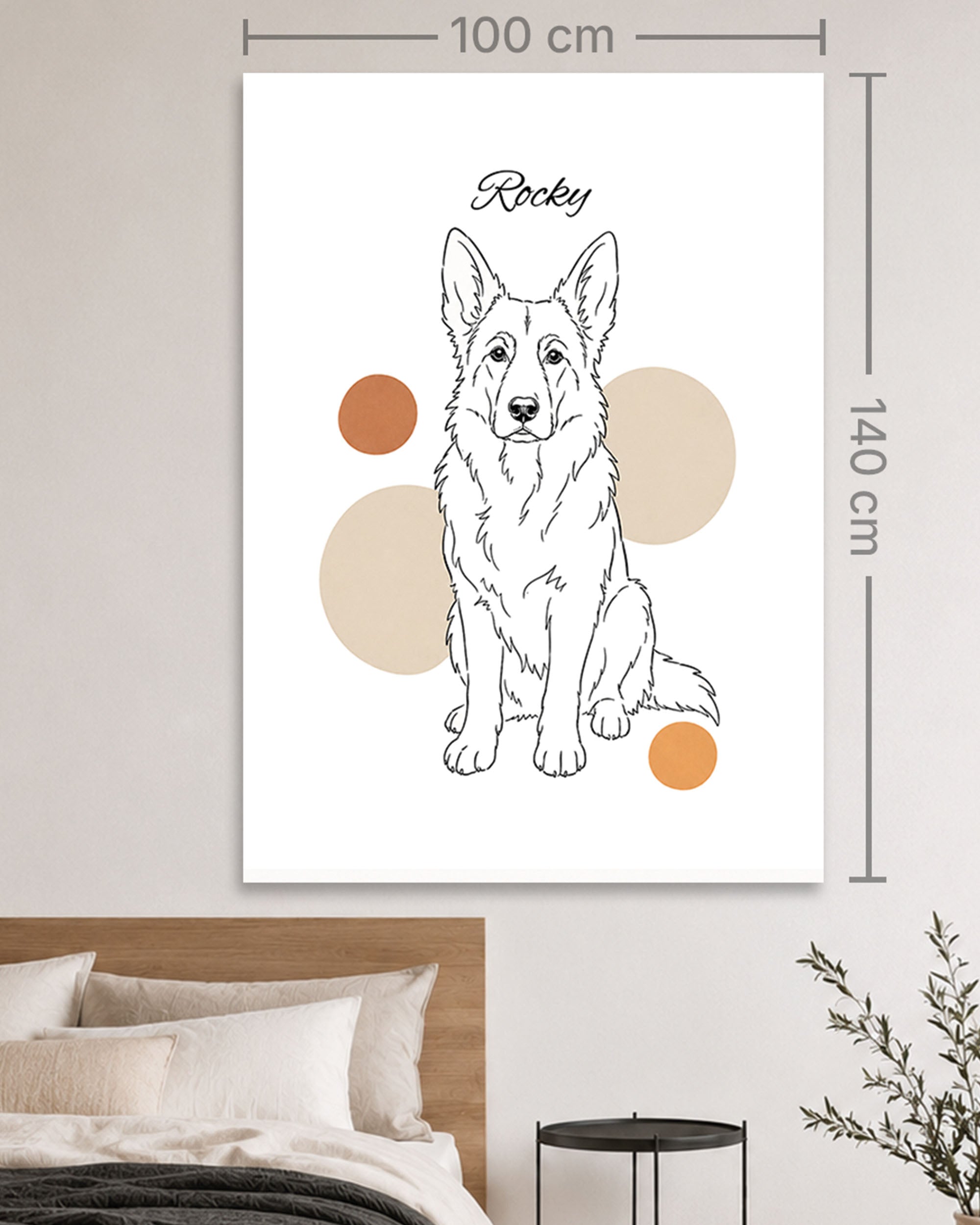 Deutscher Schäferhund - Minimalistischer Stil