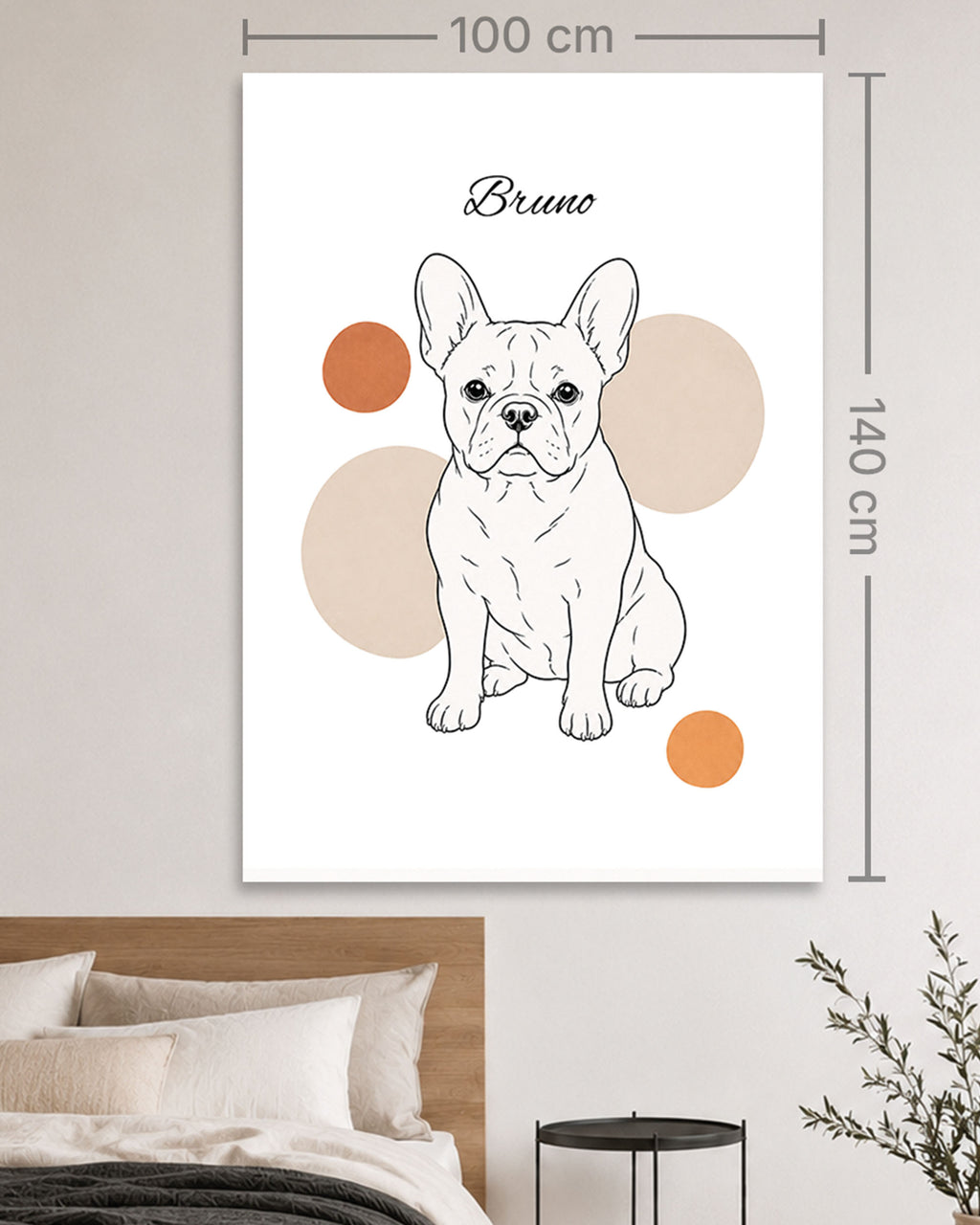 Französische Bulldogge - Minimalistischer Stil