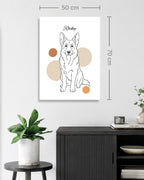 Deutscher Schäferhund - Minimalistischer Stil