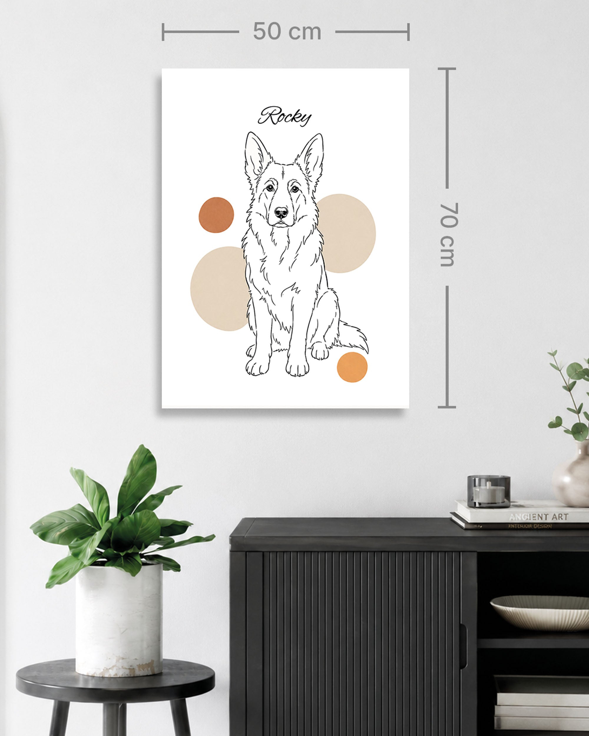 Deutscher Schäferhund - Minimalistischer Stil