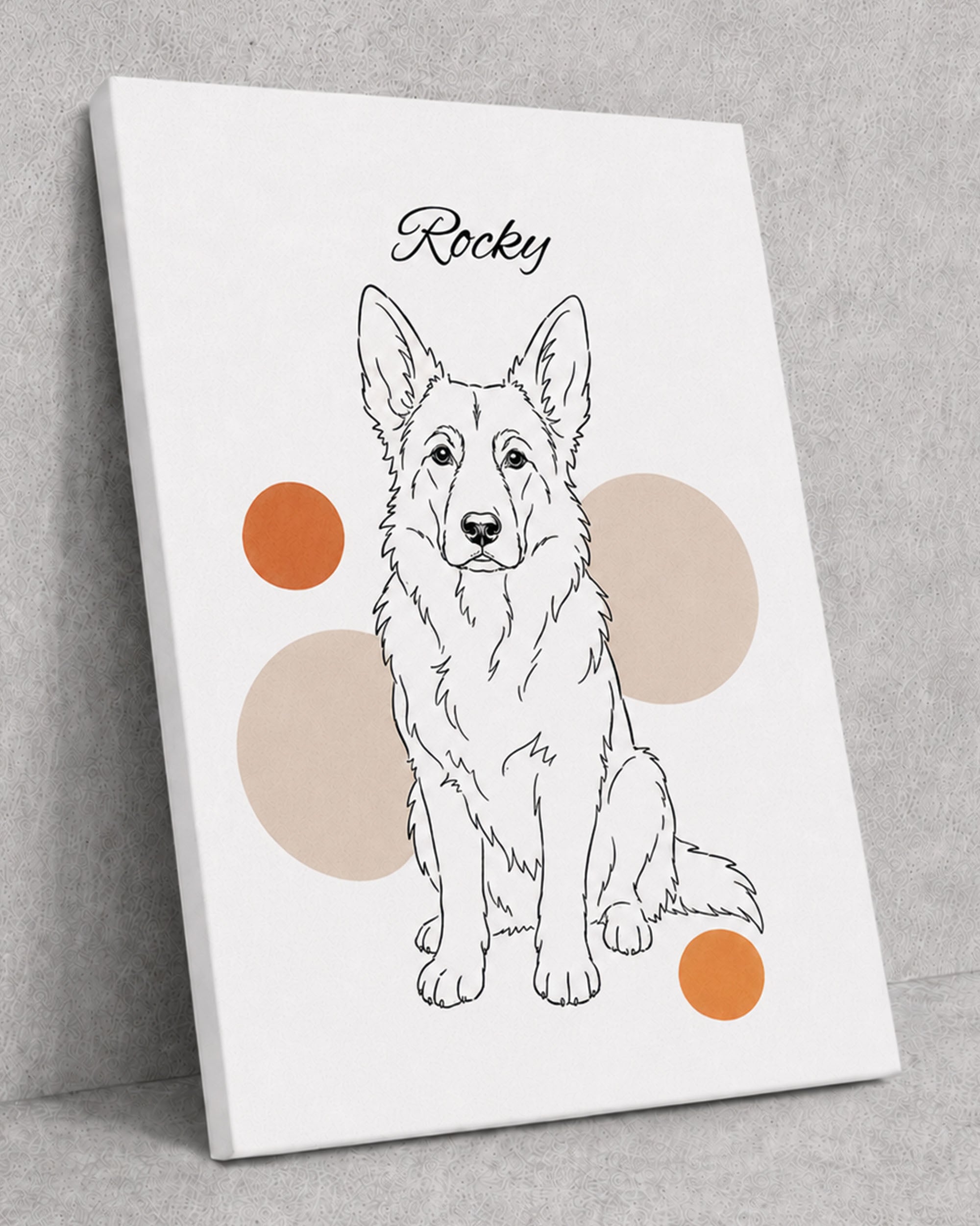 Deutscher Schäferhund - Minimalistischer Stil