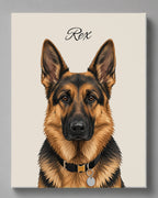 Deutscher Schäferhund - Moderner Stil