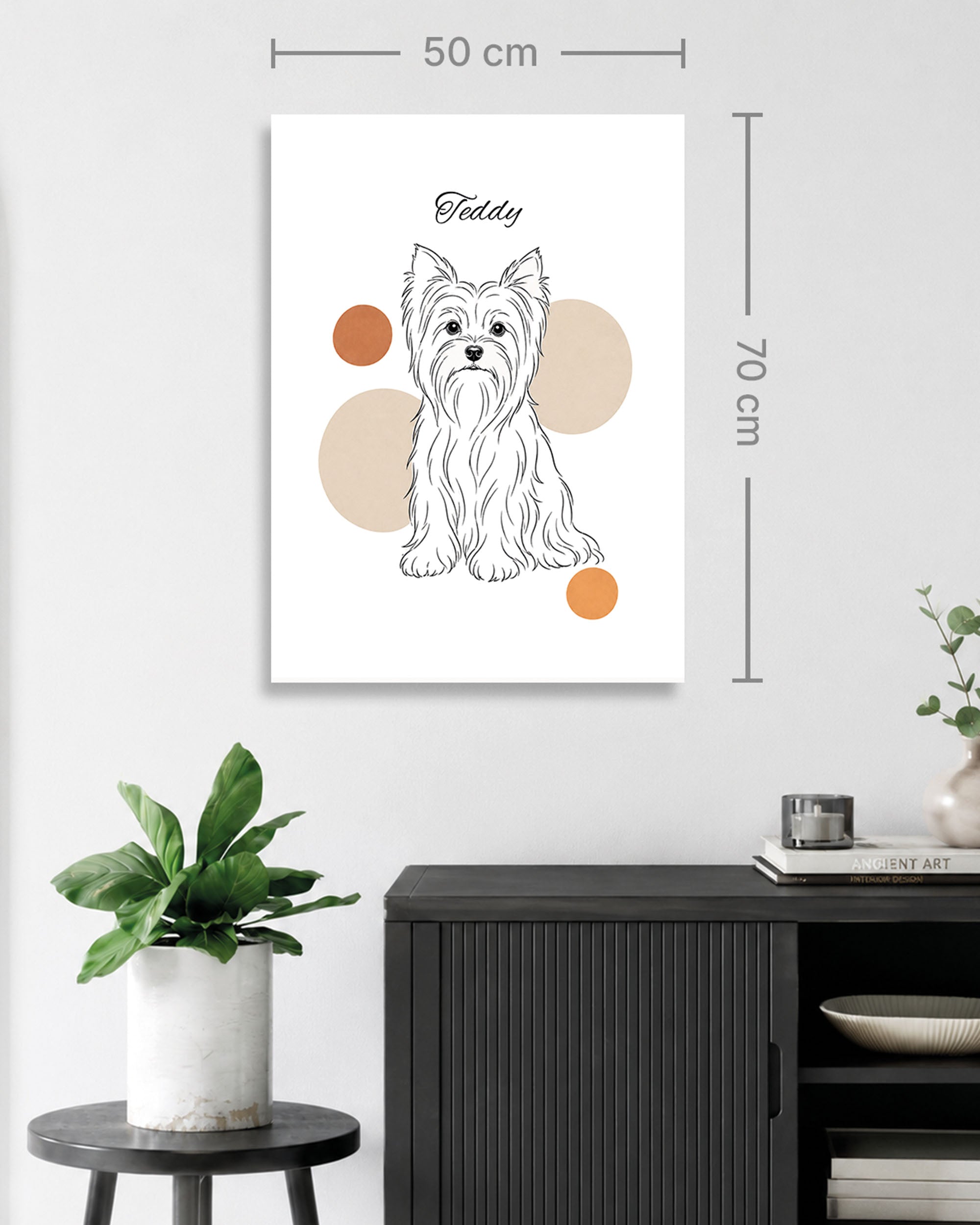 Yorkshire Terrier - Minimalistischer Stil