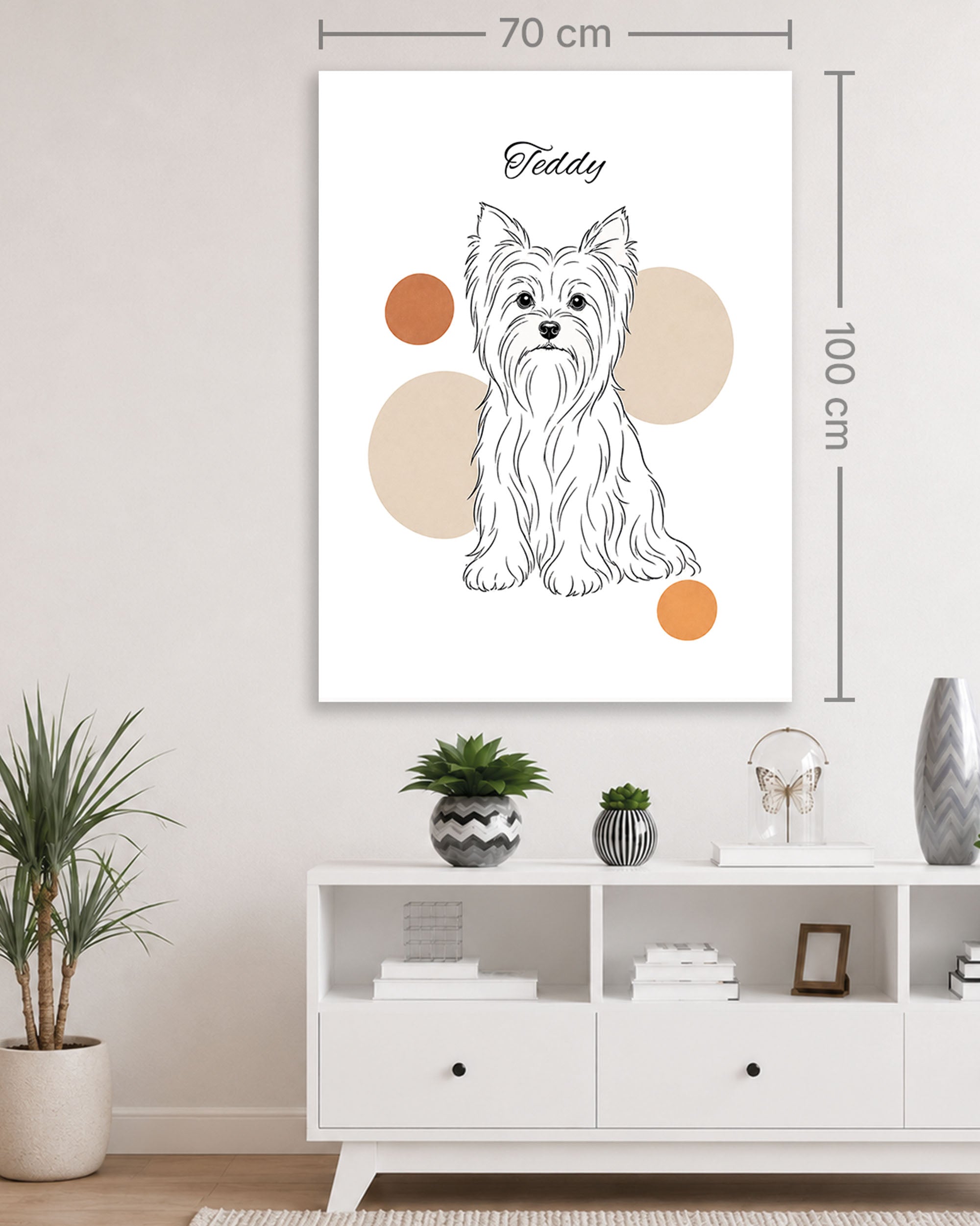 Yorkshire Terrier - Minimalistischer Stil