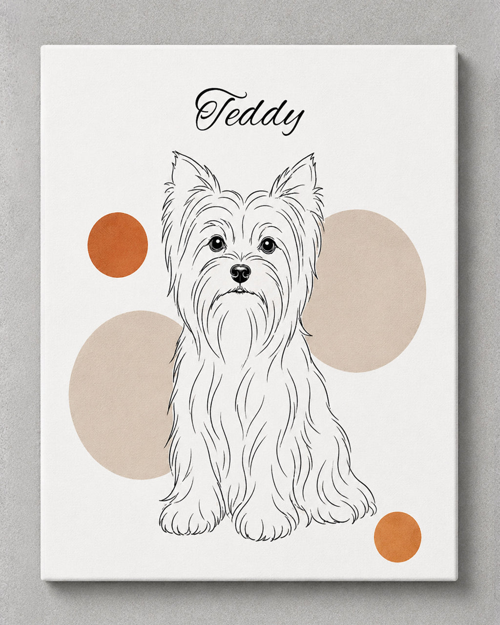 Yorkshire Terrier - Minimalistischer Stil