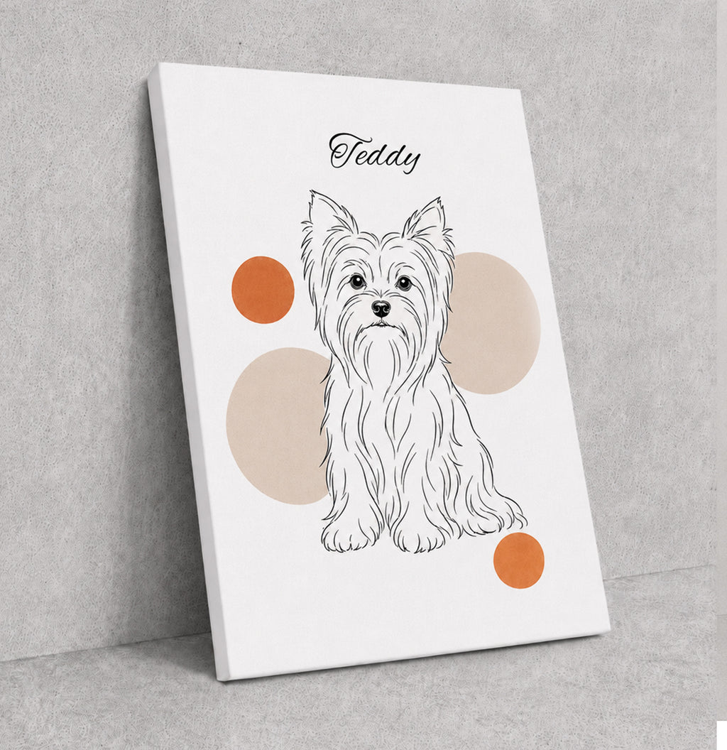Yorkshire Terrier - Minimalistischer Stil